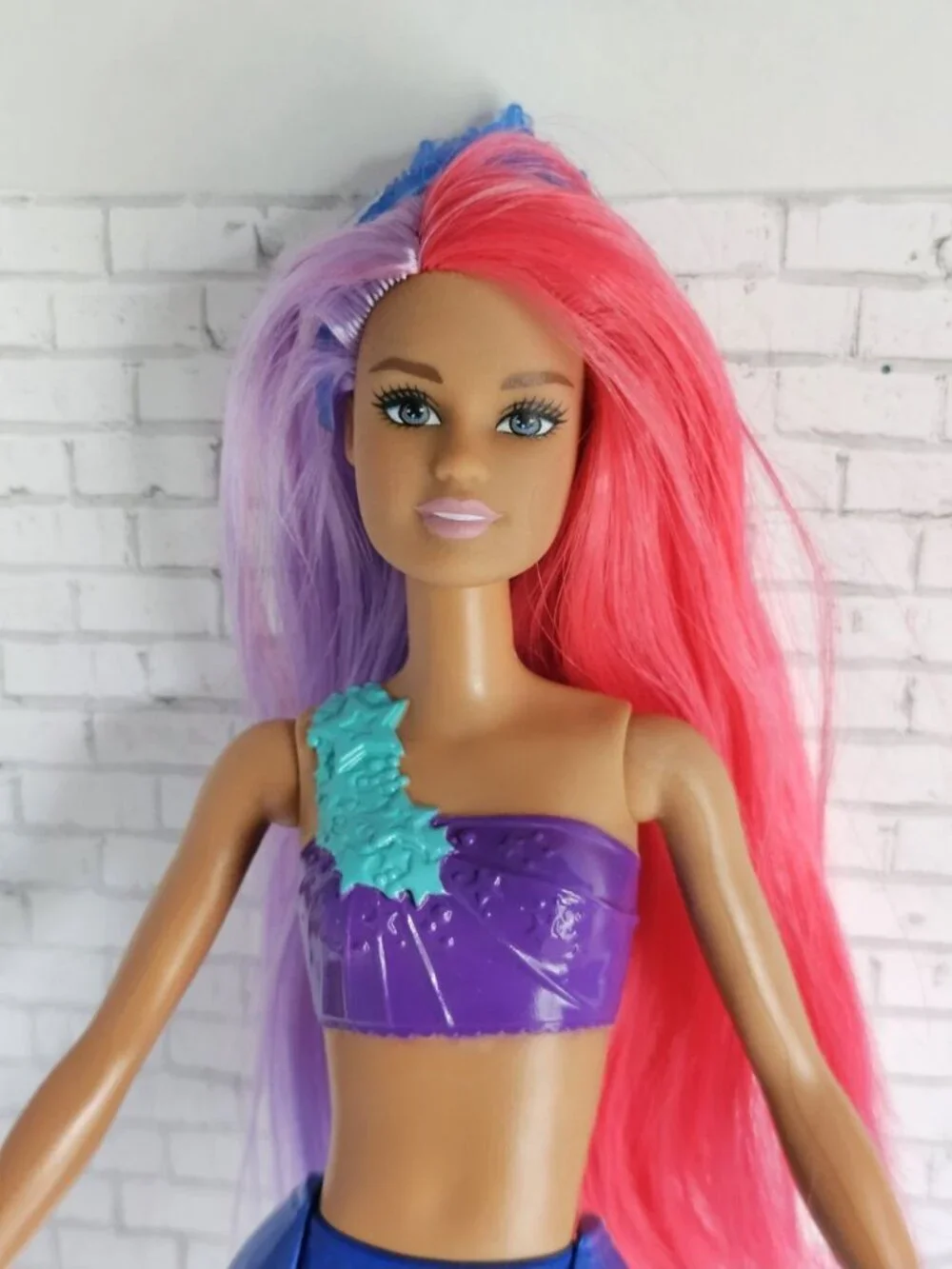Mattel Barbie Dreamtopia/Fairytopia Teresa Face Purple Mermaid Fashion Doll Rare